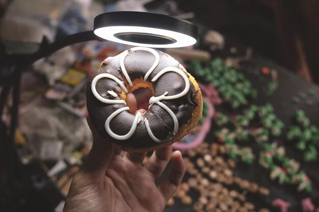 A collection of nostalgic images showcasing Lee's Donuts' long-standing history and community engagements.